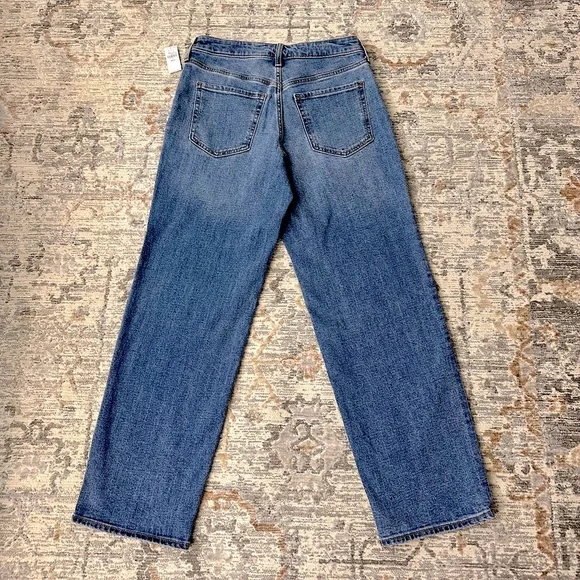 NWT Old Navy High-Waisted OG Loose Jeans Medium Wash Size 4Petite - Picture 6 of 14